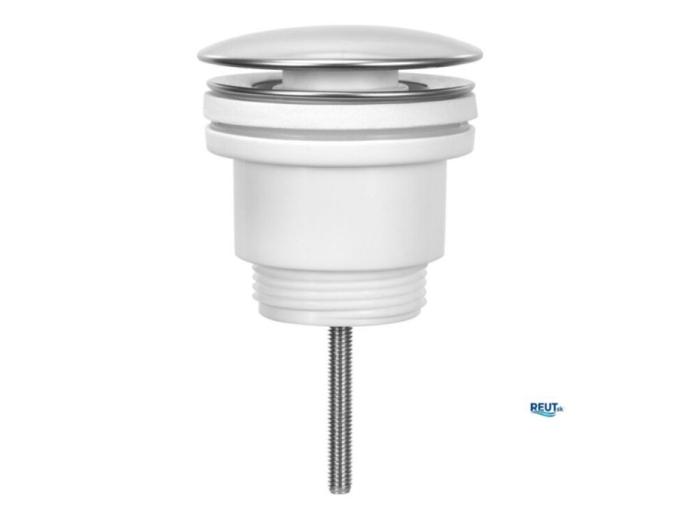 Aqualine Umývadlová výpust 5/4", click-clack, veľká zátka, 5-46mm, ABS/chróm TF5001