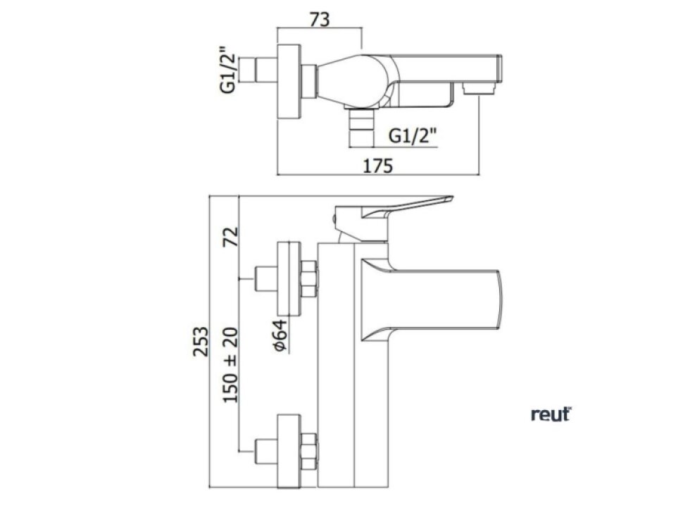 Paffoni Tilt Vaňová batéria, matná biela TI022BO