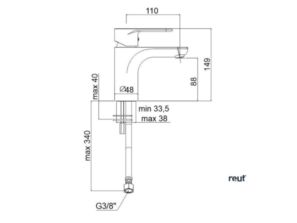 Paffoni Green Umývadlová batéria, Energy Saving, chróm GR071CR-ES