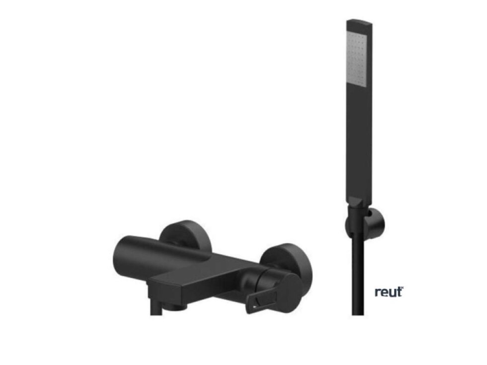 Paffoni Ringo Vaňová batéria s príslušenstvom, čierna mat RIN026NO