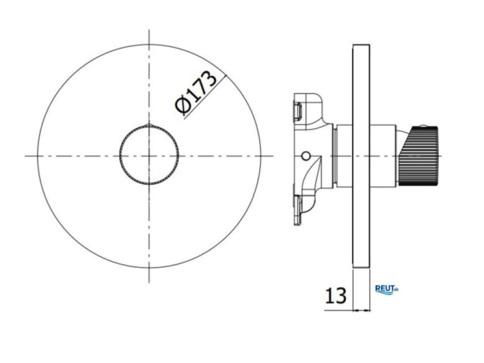 Paffoni Jo Sprchová batéria pod omietku, chróm JOBOX010CR