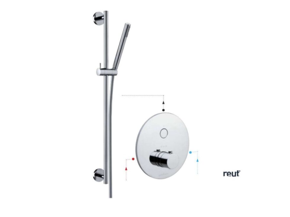 Paffoni Compact Box Termostatická sprchová batéria pod omietku, matná biela CPT013BO