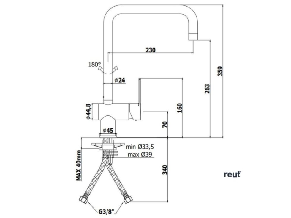 Paffoni Ringo Drezová batéria, matná čierna RIN980NO