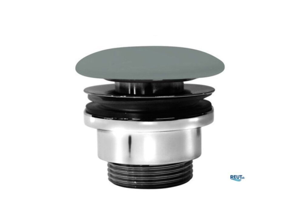 GSI umývadlová výpust 5/4", neuzatvárateľná, keramická krytka, 5-65mm, agave mat PVC04