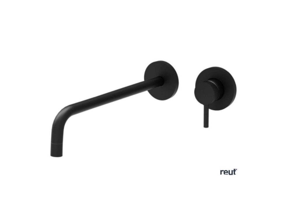 Paffoni Light Umývadlová batéria pod omietku s telesom, 2-otvorová inštalácia, čierna mat LIG105NO70