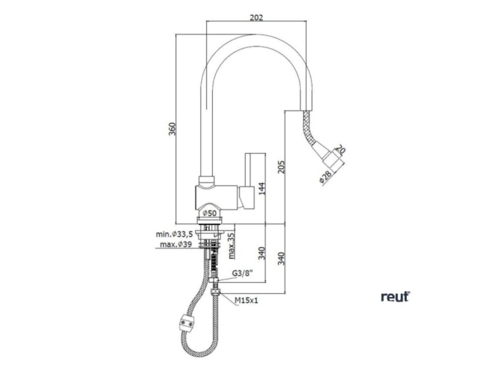 Paffoni Stick Drezová batéria s výsuvnou spŕškou, nerezová SK185ST
