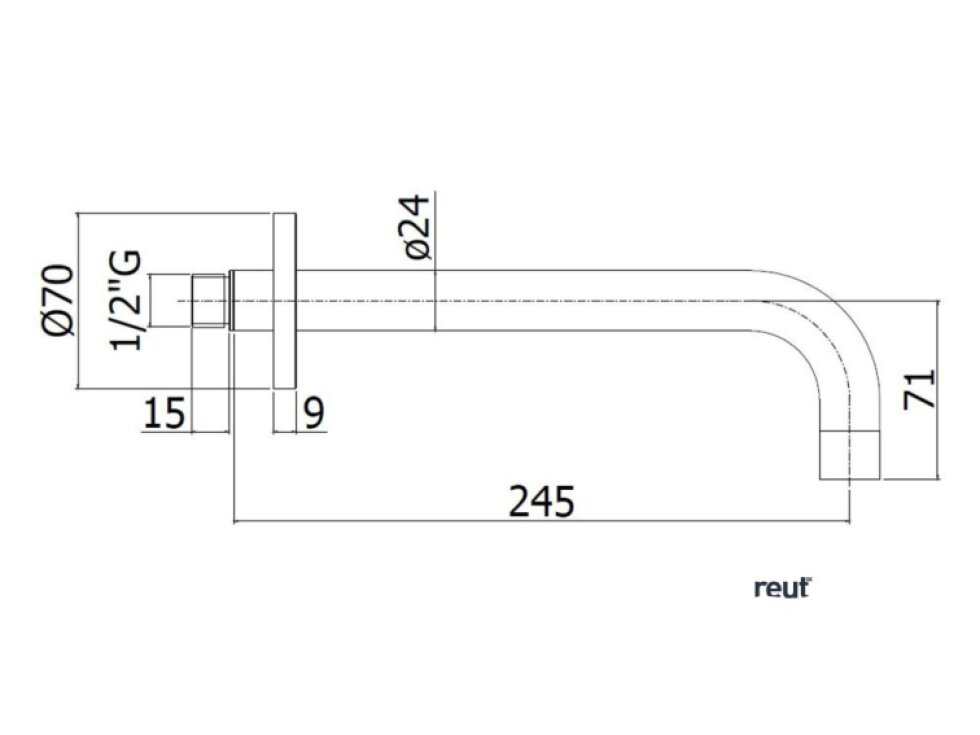 Paffoni Light Vaňový vpust, kefovaná zlatá ZBOC141HGSP
