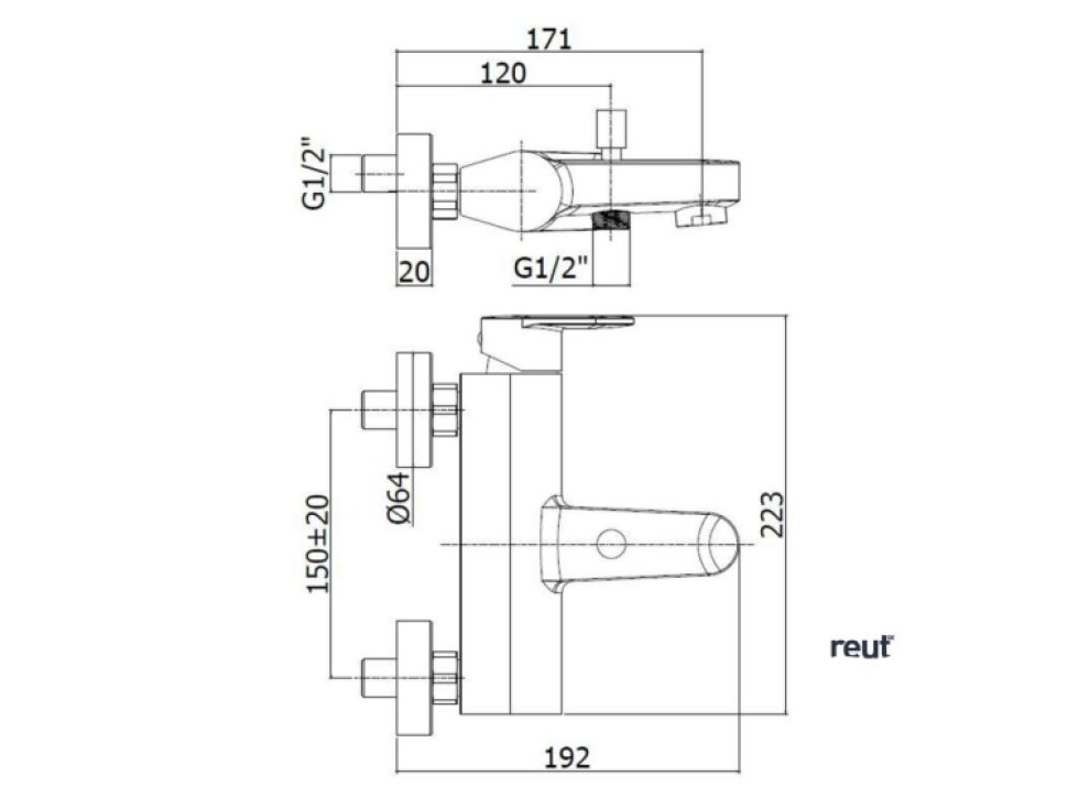 Paffoni Candy Vanová baterie, chrom CA022CR