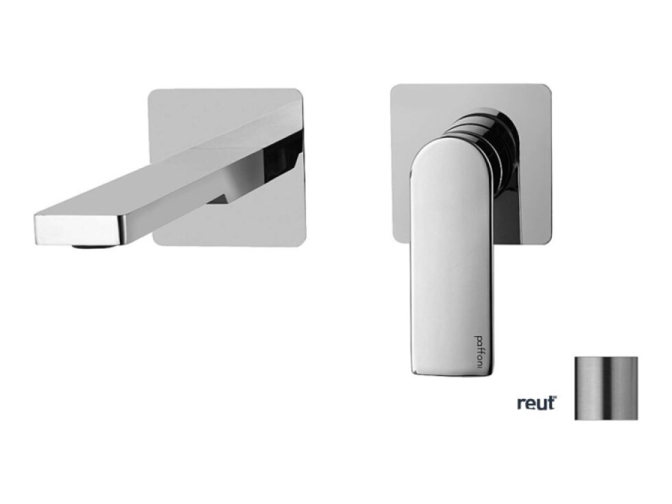 Paffoni Tango Umývadlová batéria pod omietku s telesom, 2-otvorová inštalácia, nerezová TA106ST70