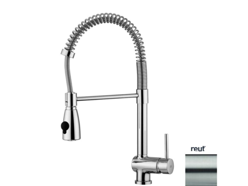 Paffoni Stick Drezová batéria s flexibilným ramenom, nerezová SK178ST