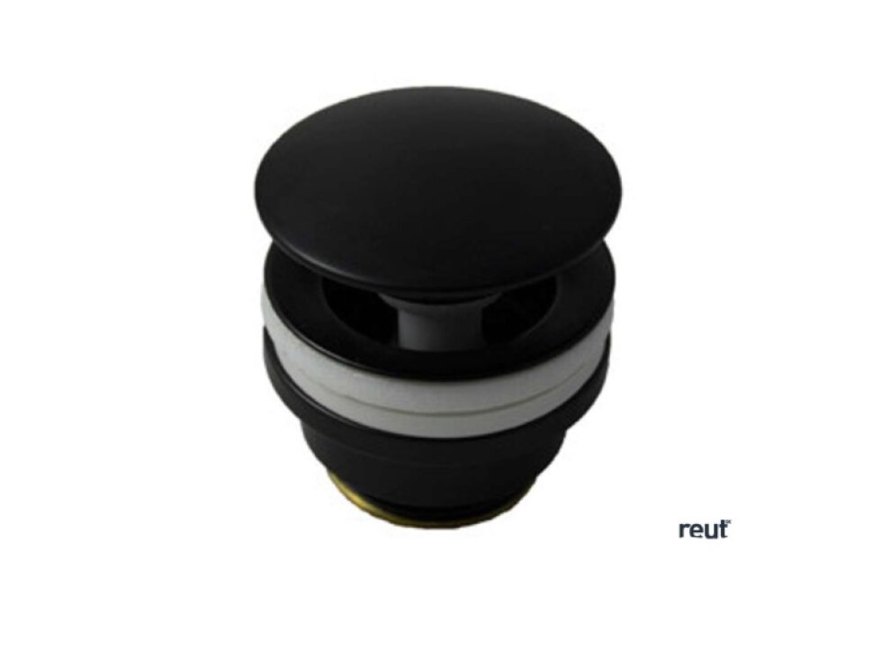 Paffoni Ringo West Uzatvárateľná umývadlová výpusť 1 1/4, Click-Clack, matná čierna ZSCA050NO