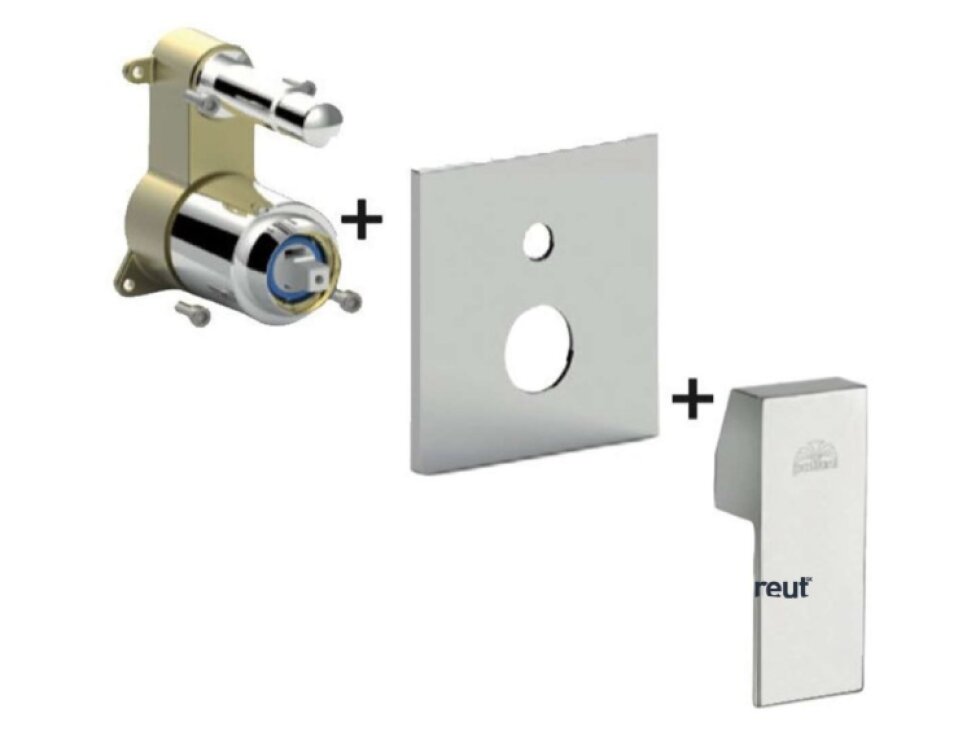 Paffoni West Batéria pod omietku na 2 spotrebiče, chróm WSBOX015CR