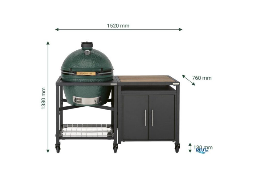 BIG GREEN EGG XLARGE ZOSTAVA MODULAR PREMIUM