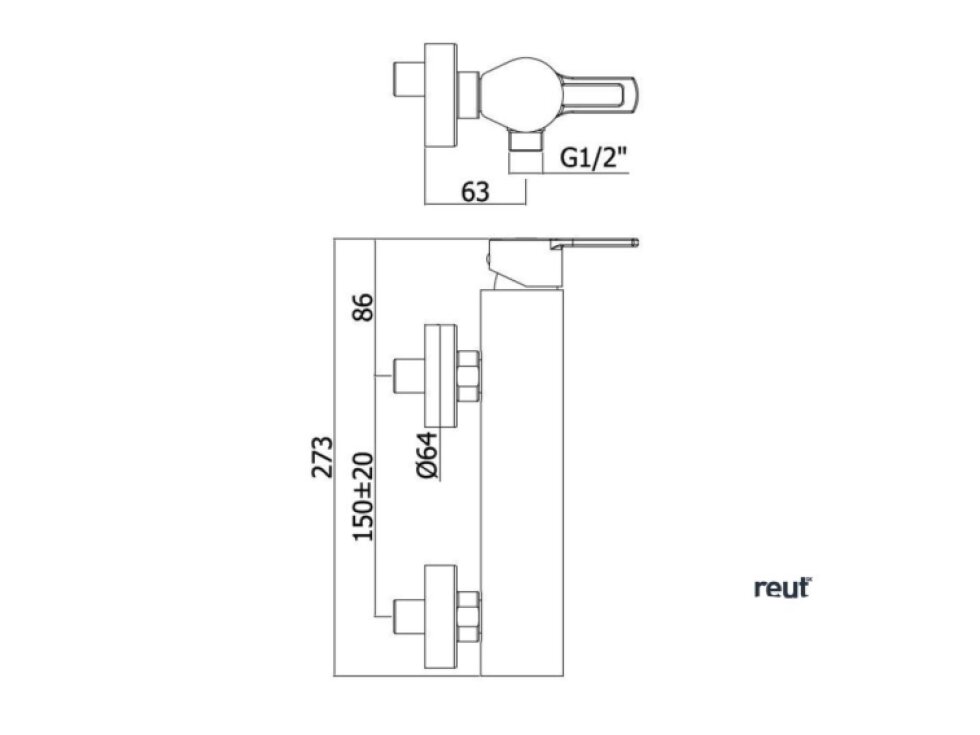 Paffoni Ringo Sprchová baterie, chrom RIN168CR