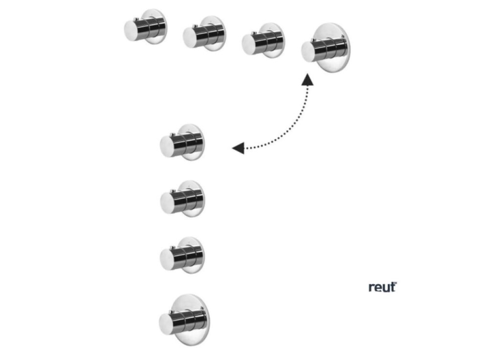 Paffoni Modular Box Termostatická batéria pod omietku, na 3 spotrebiče, zlatá MDE019HG