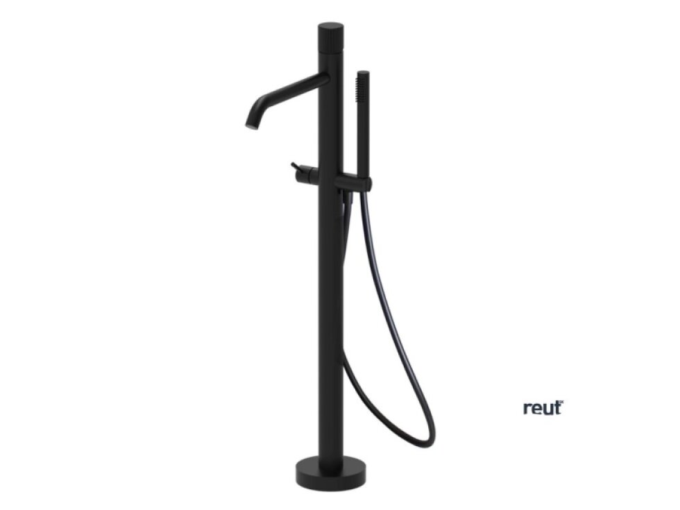 Paffoni Jo Vaňová batéria do podlahy, s príslušenstvom, matná čierna JO032NO