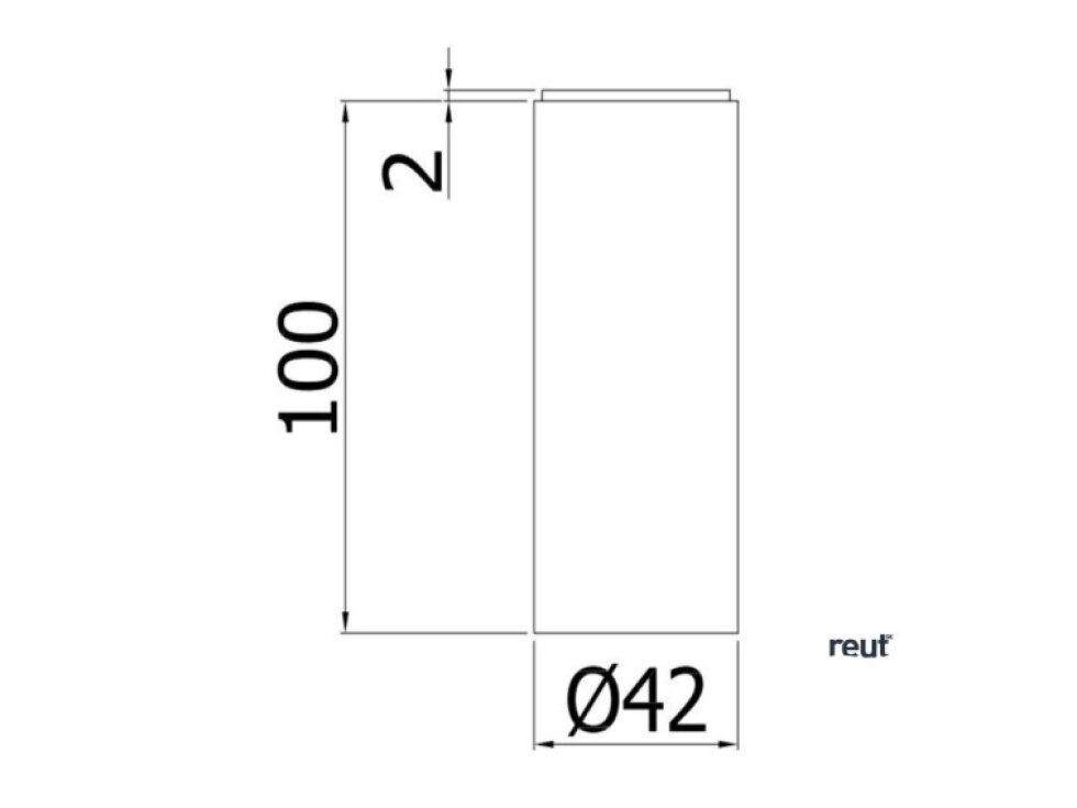 Paffoni Light Predĺženie na batériu LIG078NO, matná čierna ZPRO250NO