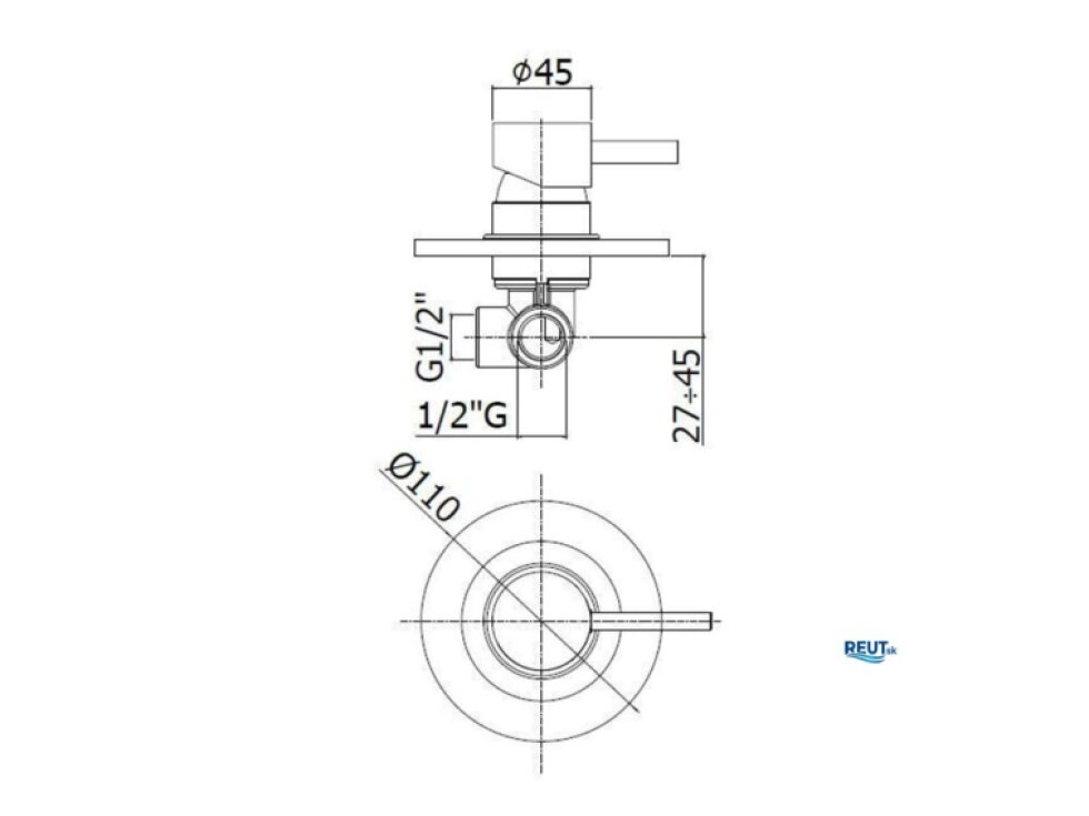Paffoni Light Sprchová batéria pod omietku s telesom, chróm LIG011CR