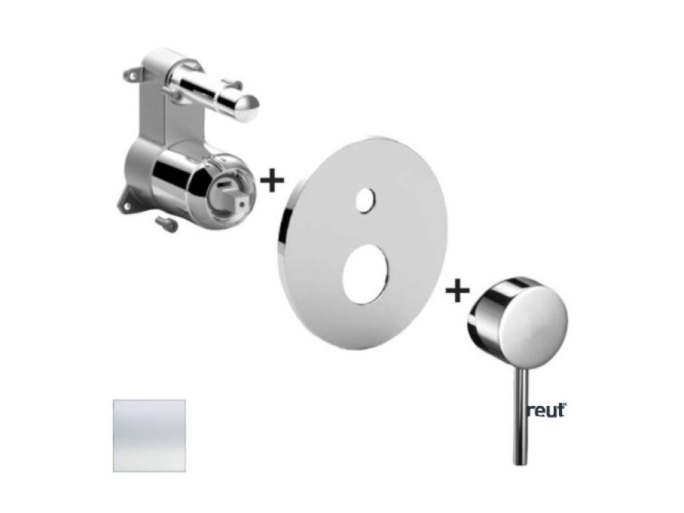 Paffoni Light Batéria pod omietku na 2 spotrebiče, biela mat LIGBOX015BO/M