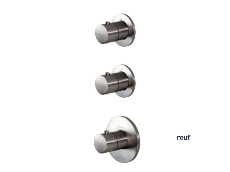 Paffoni Modular Box Termostatická batéria pod omietku, na 2 spotrebiče, nerezová MDE018ST