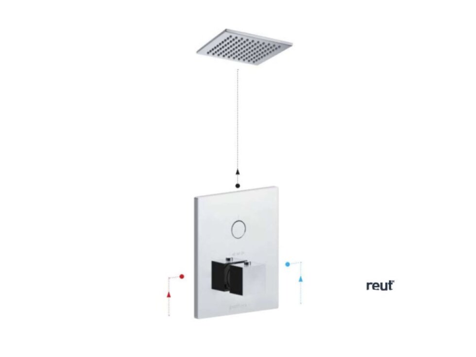 Paffoni Compact Box Termostatická sprchová batéria pod omietku, chróm CPT513CR