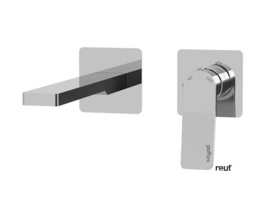 Paffoni Tilt Umývadlová batéria pod omietku s telesom, 2-otvorová inštalácia, chróm TI106CR70