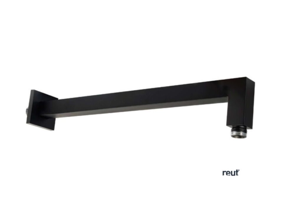 Paffoni Ringo West Sprchové rameno SQUARE, dĺžka 40 cm, matná čierna ZSOF063NO