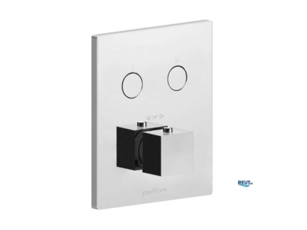 Paffoni Compact Box Termostatická batéria pod omietku, na 2 spotrebiče, chróm CPT518CR