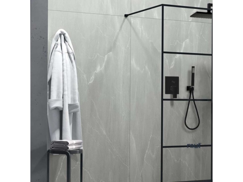 Paffoni Ringo West Set sprchovej hlavice QUADRO, držiaku a hadice, matná čierna ZDUP095NO