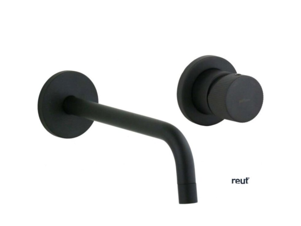 Paffoni Jo Umývadlová batéria pod omietku s telesom, 2-otvorová inštalácia, matná čierna JO007NO70