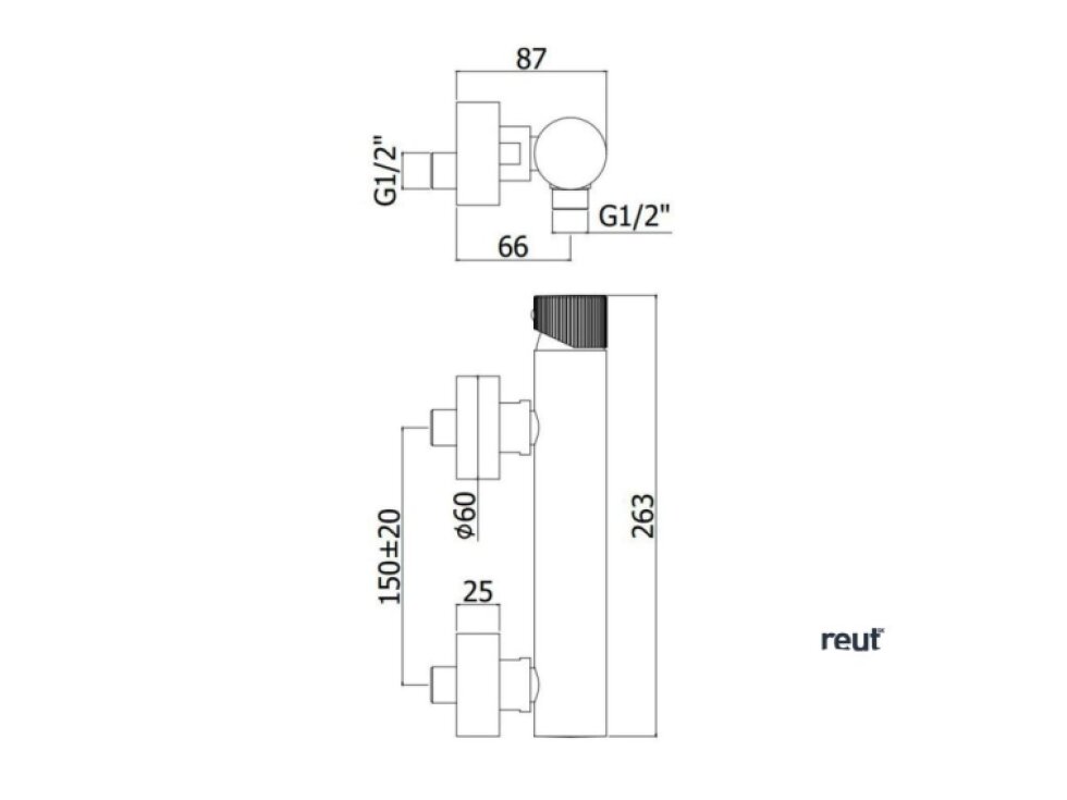 Paffoni Jo Sprchová batéria, chróm JO168CR