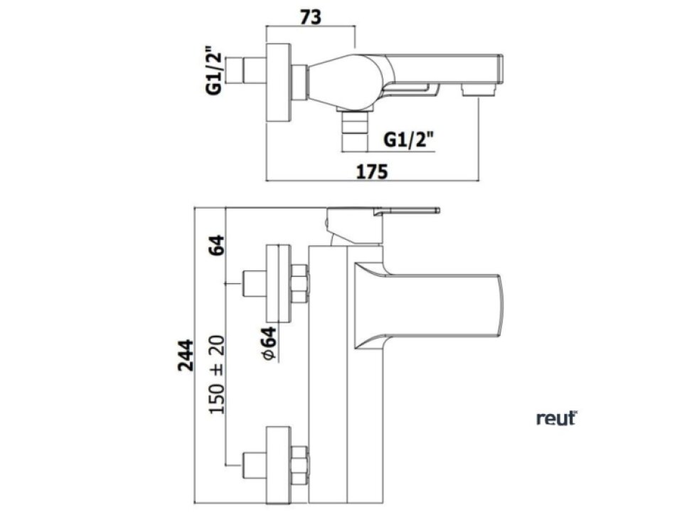 Paffoni Ringo Vaňová batéria s príslušenstvom, čierna mat RIN023NO