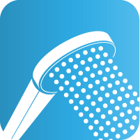 kielle Oudee Sprchová hlavica 130, 3 prúdy, chróm/čierna 20402000