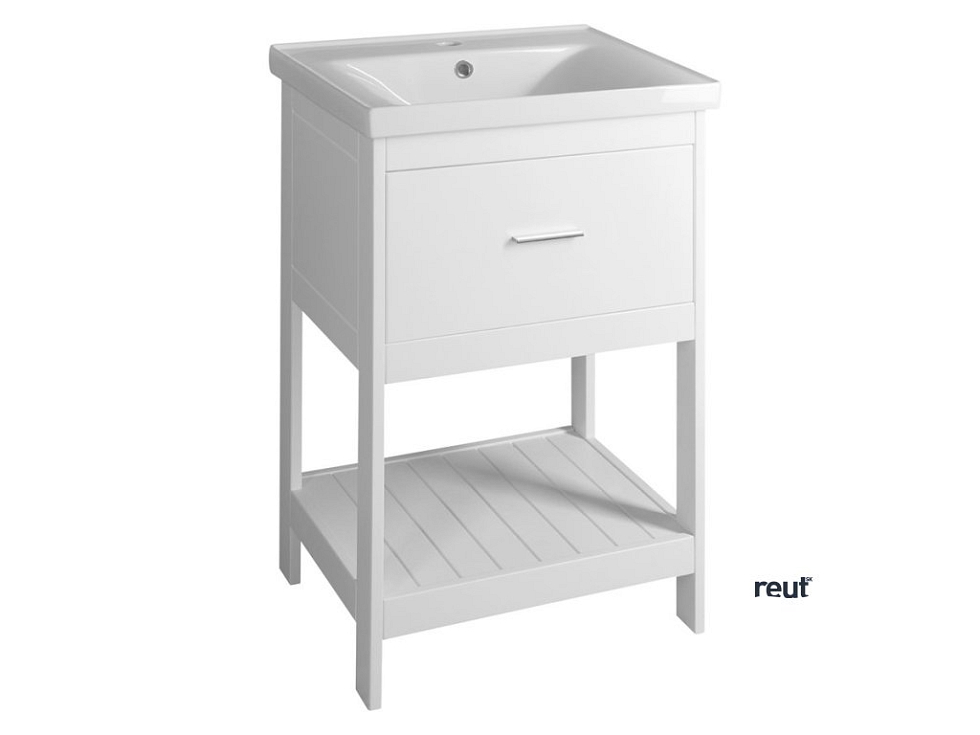 Aqualine ETIDE umývadlová skrinka 51,5x85x44 cm, matná biela ET515