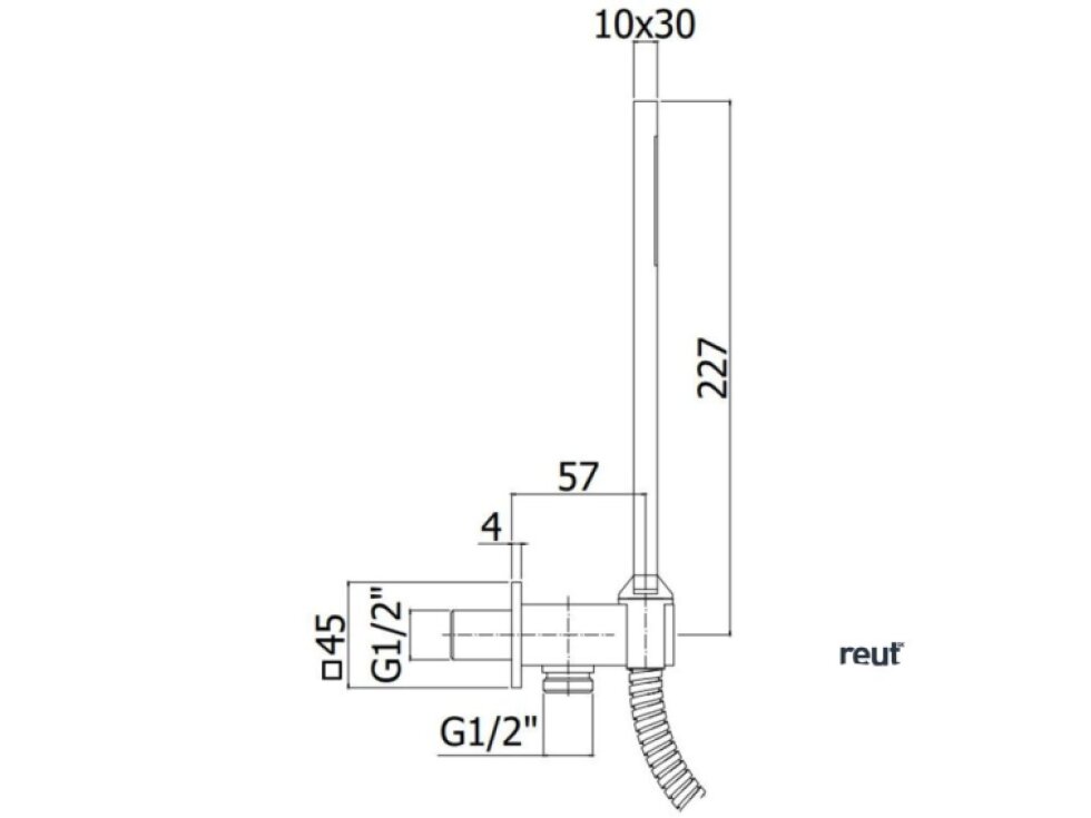 Paffoni Ringo West Set sprchovej hlavice QUADRO, držiaku a hadice, matná čierna ZDUP095NO