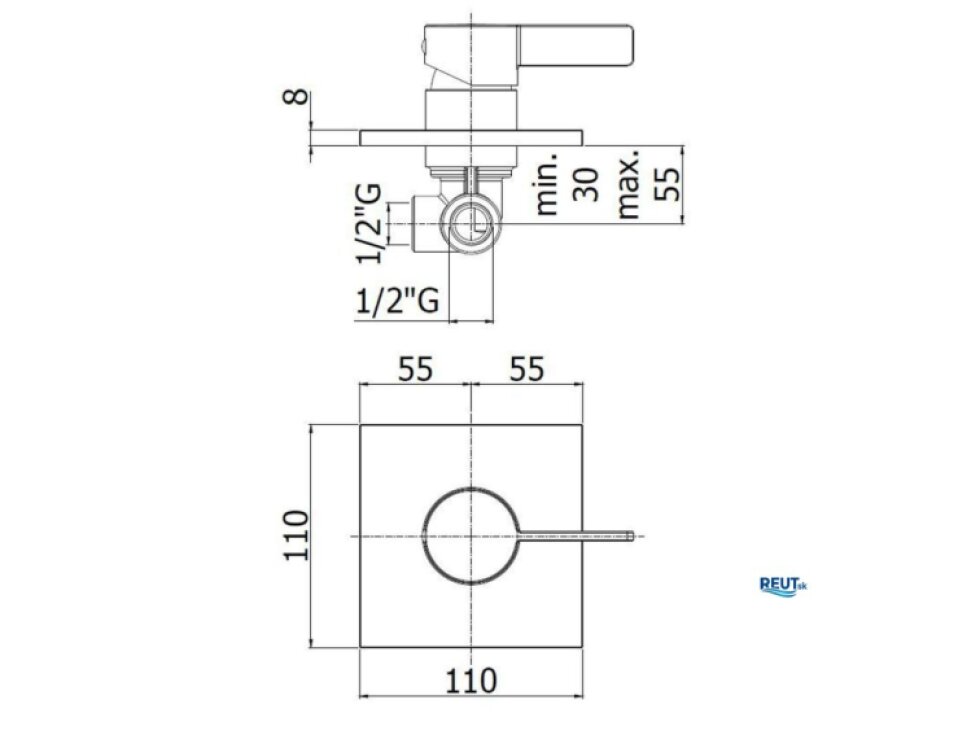 Paffoni Rock Sprchová batéria pod omietku s telesom, chróm RO010CR