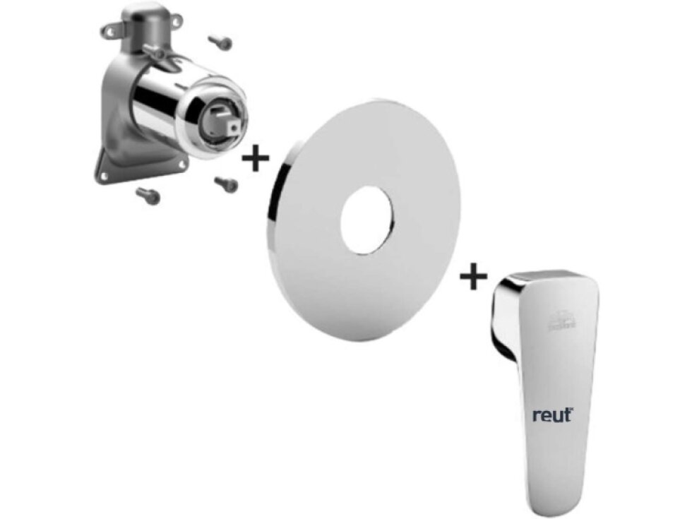 Paffoni Sly Batéria pod omietku na 1 spotrebič, chróm SYBOX010CR