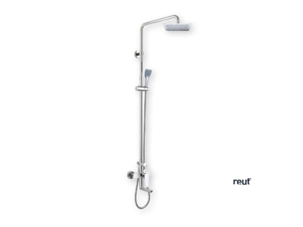 Mereo Viana Sprchový set s vaňovou batériou, 20x20 cm, 1 prúd, chróm CBE60101SD