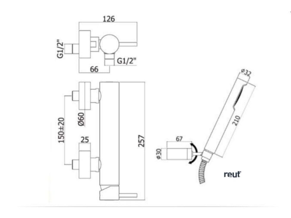 Paffoni Light Sprchový set s batériou, chróm LIG168DCR