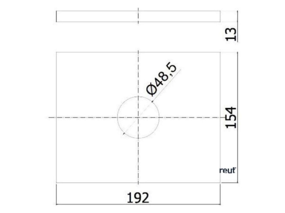 Paffoni Level Batéria pod omietku na 1 spotrebič, chróm LEABOX010CR