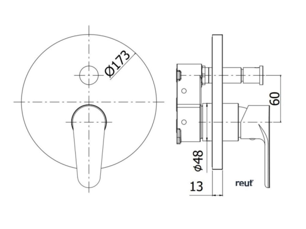 Paffoni Green Batéria pod omietku na 2 spotrebiče, chróm GRBOX015CR
