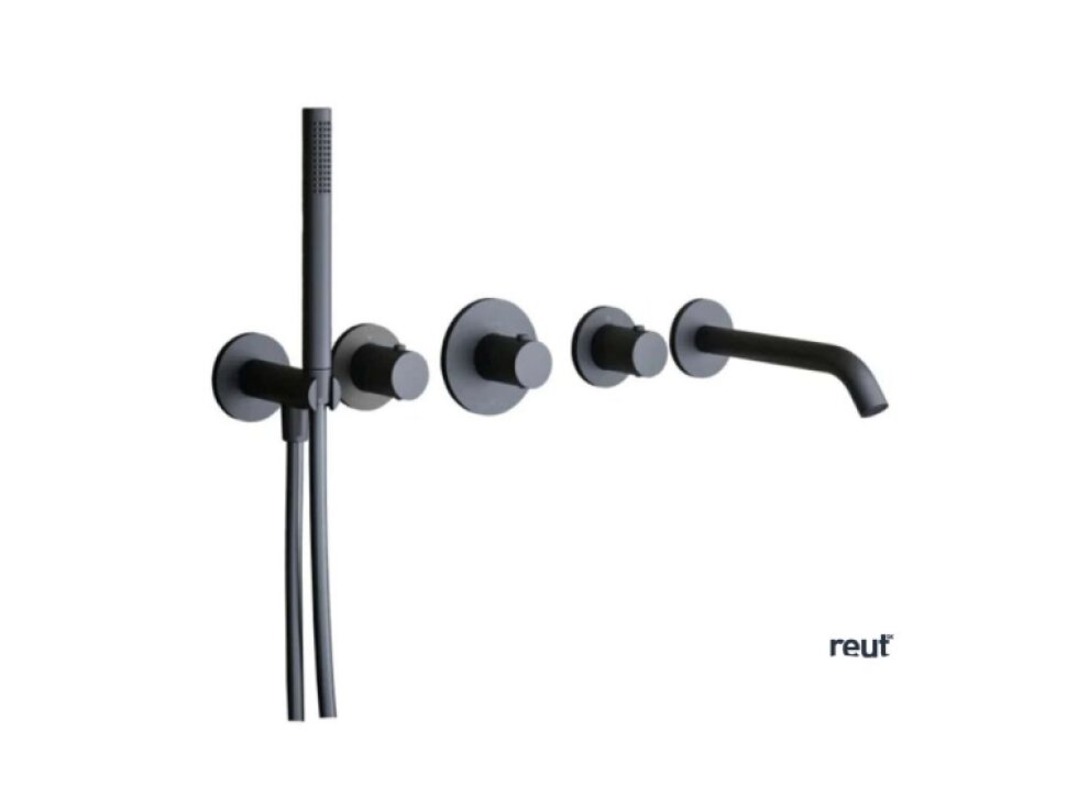 Paffoni Modular Box Termostatická batéria pod omietku, na 2 spotrebiče, matná čierna MDE001NO