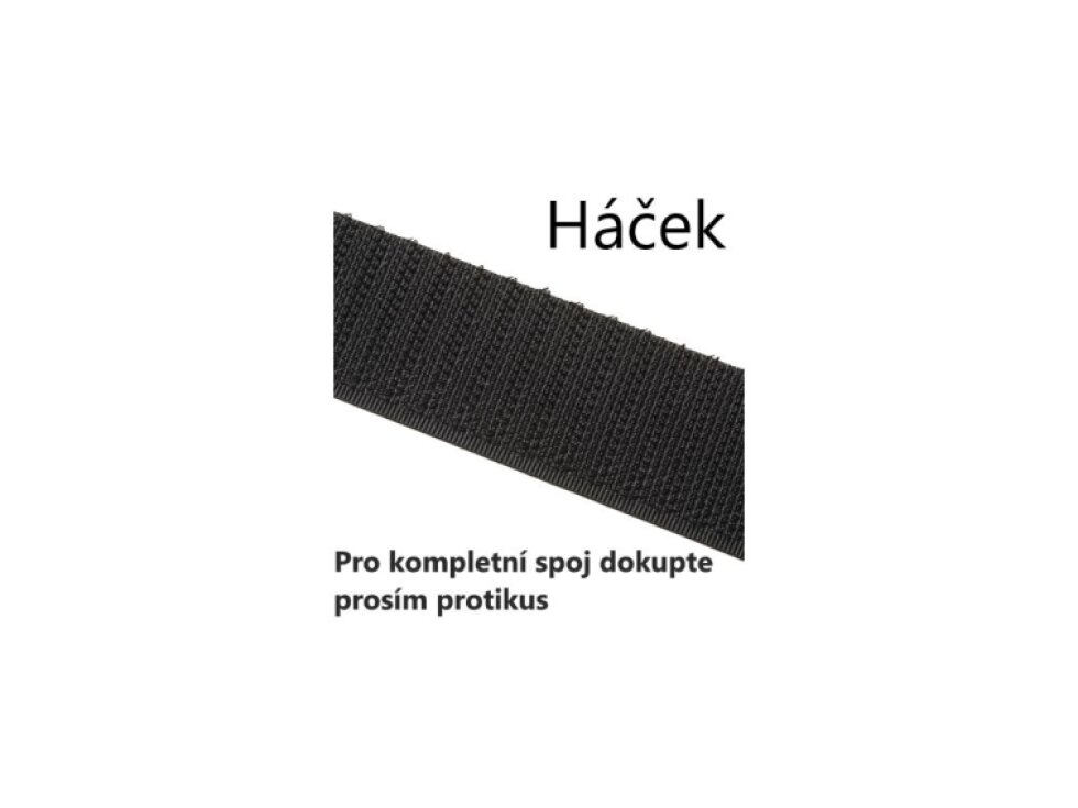 SJ 3402 extrémně pevný suchý zip 3M, háček, bez lepidla, černý, pro našití, šíře 50mm, cena za 1 běžný metr, exteriér a interiér