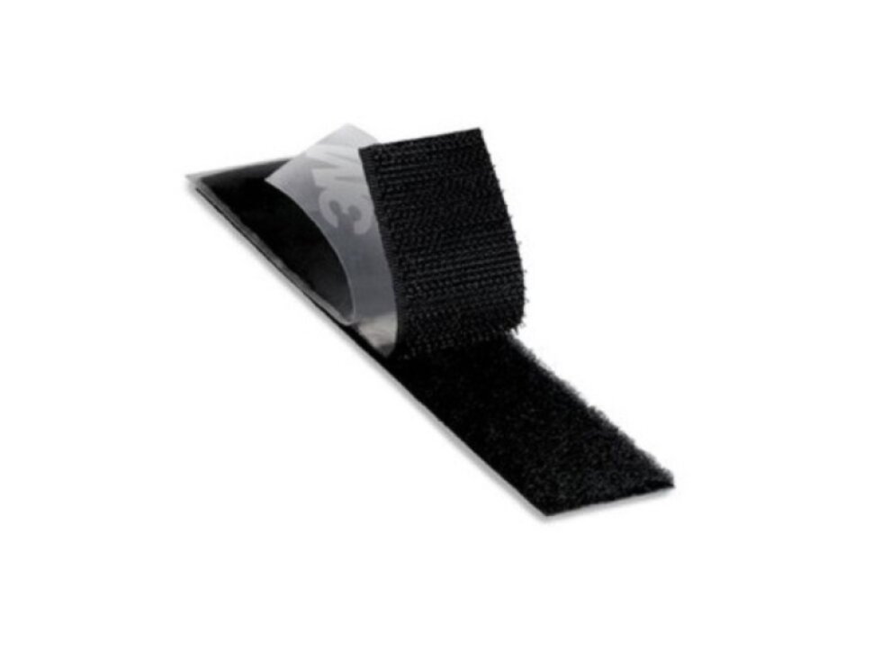 SJ 3572, 3M samolepící suchý zip pro extrémní teploty, cena za 1 metr, háček, černý, exteriér a interiér