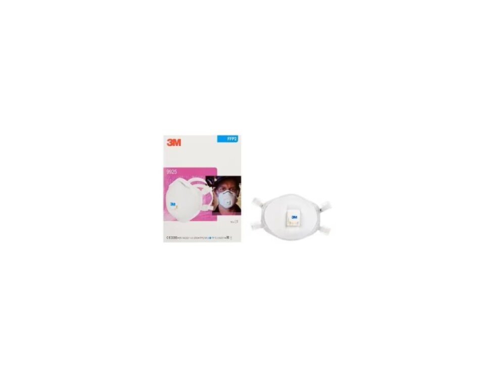9925P 3M Speciální filtrační polomaska pro svářeče s ventilkem FFP2 NR, Balení 10 ks, cena za kus