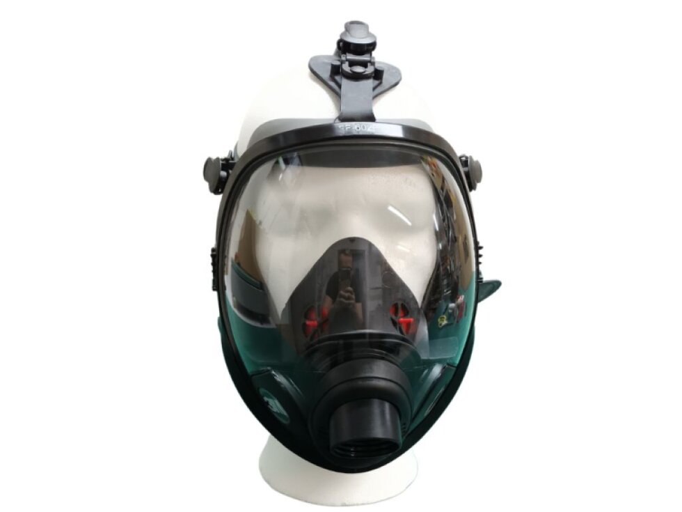 FF-602F opakovaně použitelná celomaska 3M Scott Vision 2, s panoramatickým zorníkem pro filtry se závitem DIN 40, střední velikost
