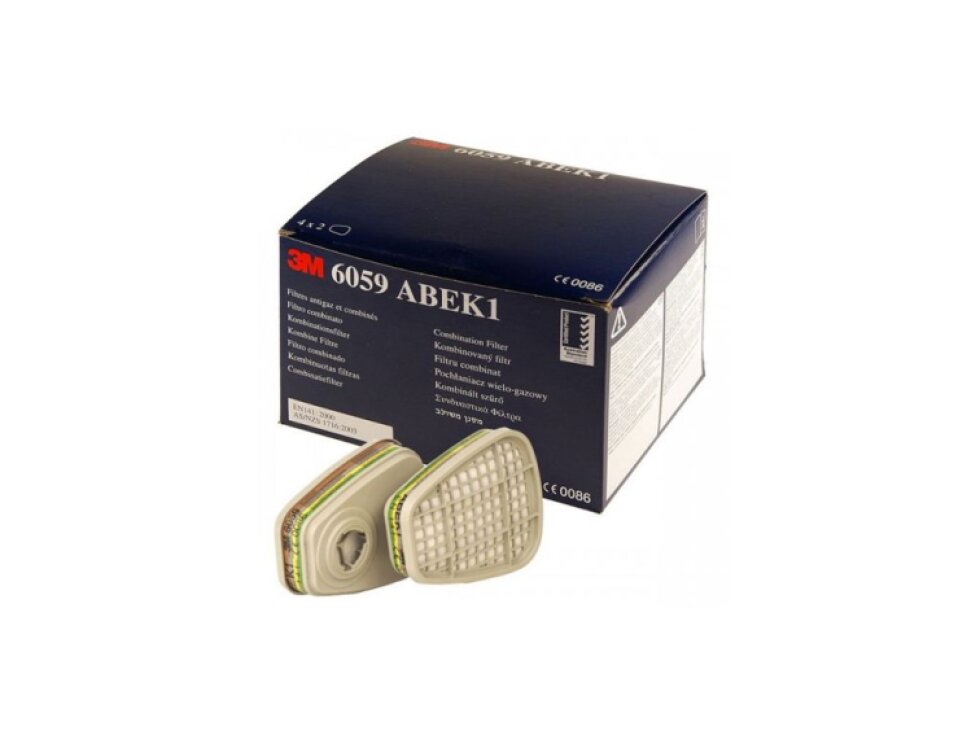 6059 filtr ABEK1 k maskám řady 6000 proti organickým, anorganickým a kyselým parám, cena za ks
