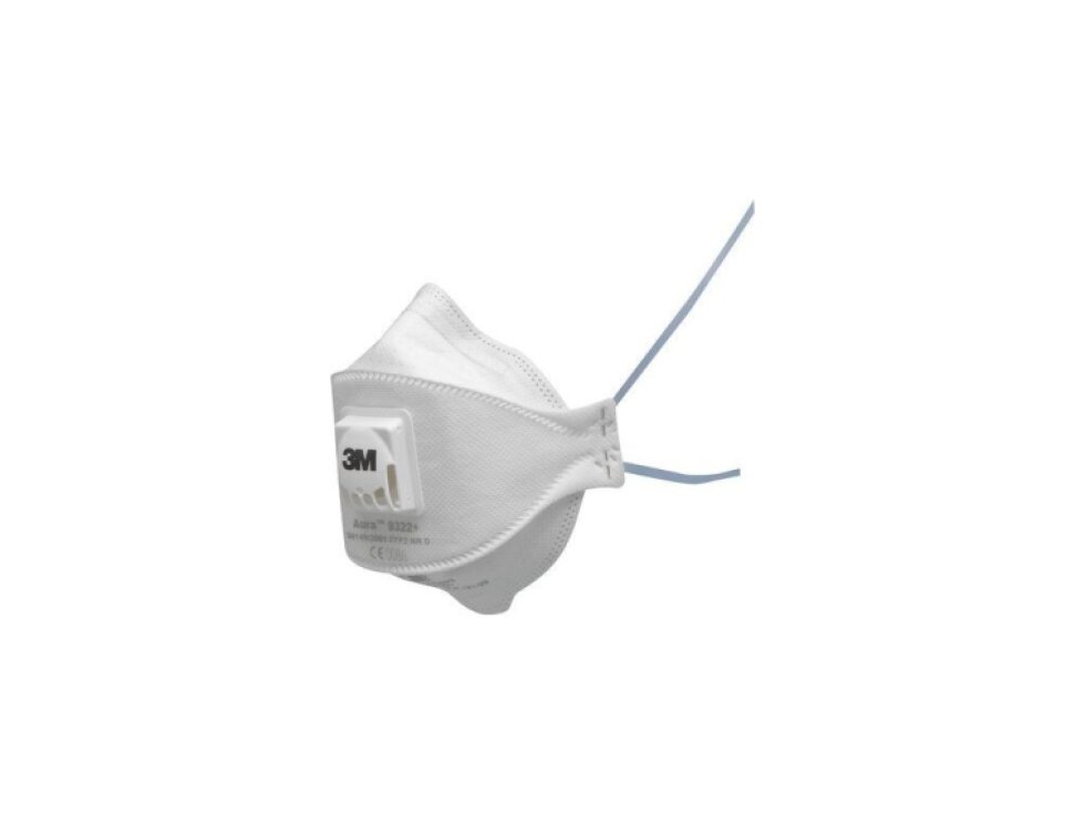 9322 3M filtrační polomaska s ventilkem (respirátor) Aura, třída ochrany FFP2