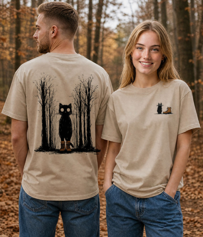 Tričko unisex Creator - Temné pohádky / Kocour v botách
