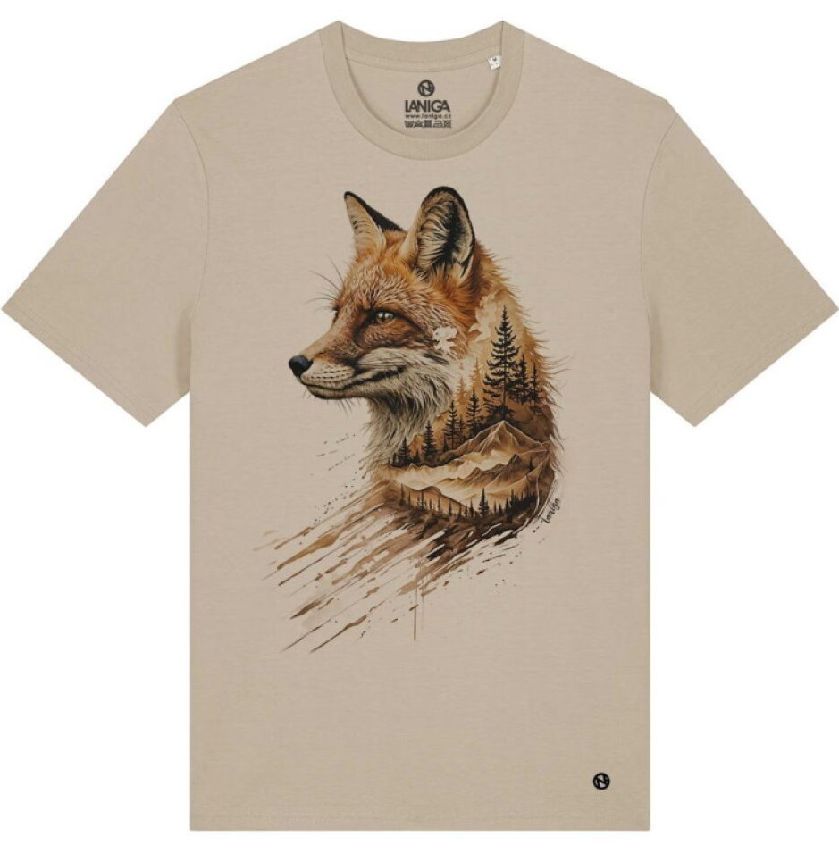Tričko unisex Creator - Říše zvířat / Liška